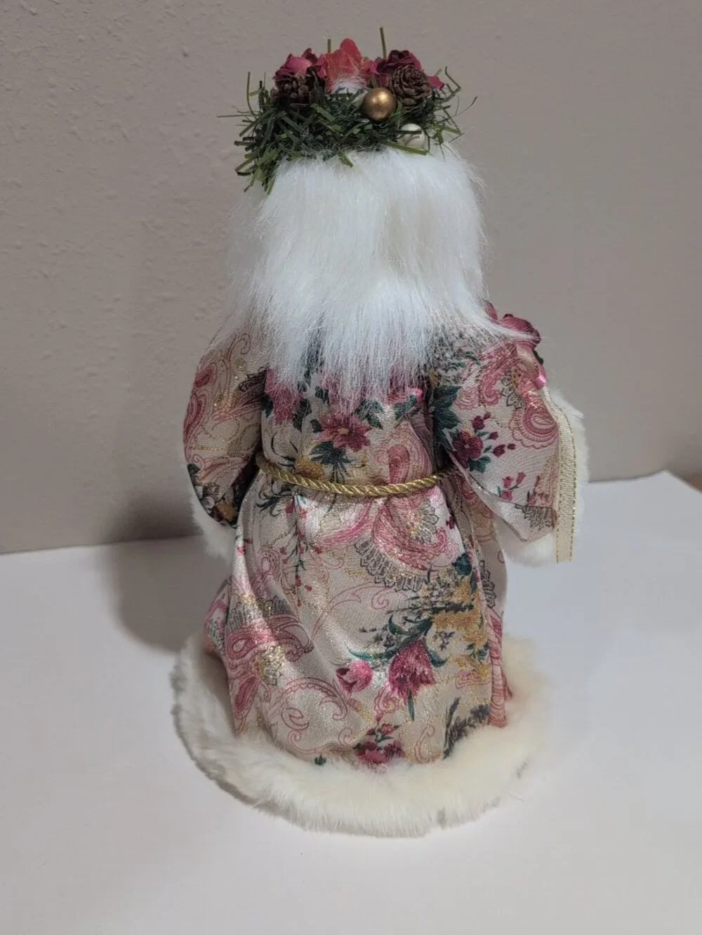 Vintage Santa Claus Table Top Or Tree Topper Decoration Kmart 12